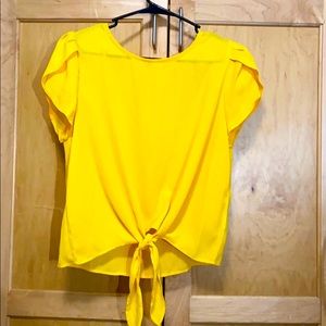 Shein yellow top